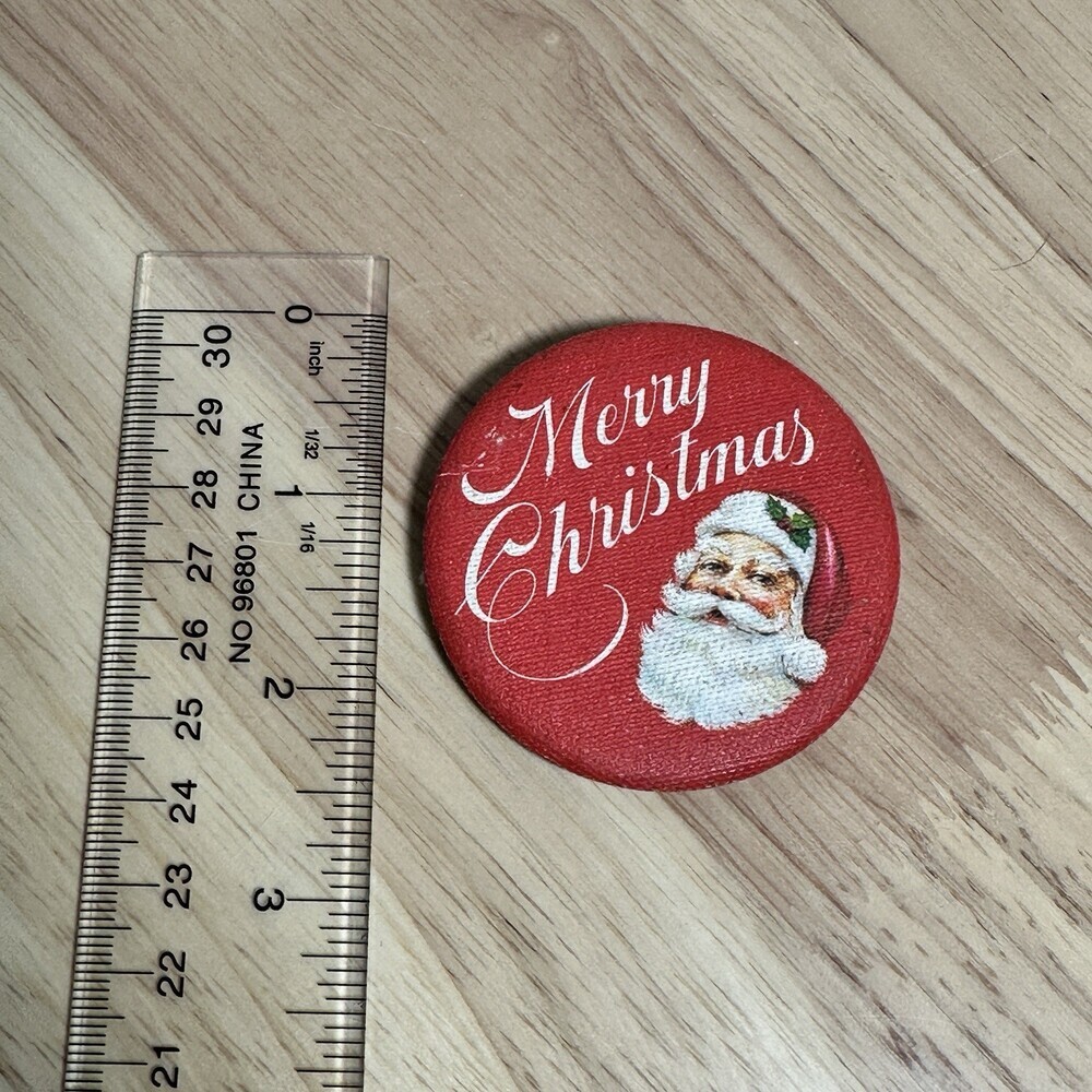 Hallmark Cards Inc Vintage Santa Claus Pinback Button Made in USA